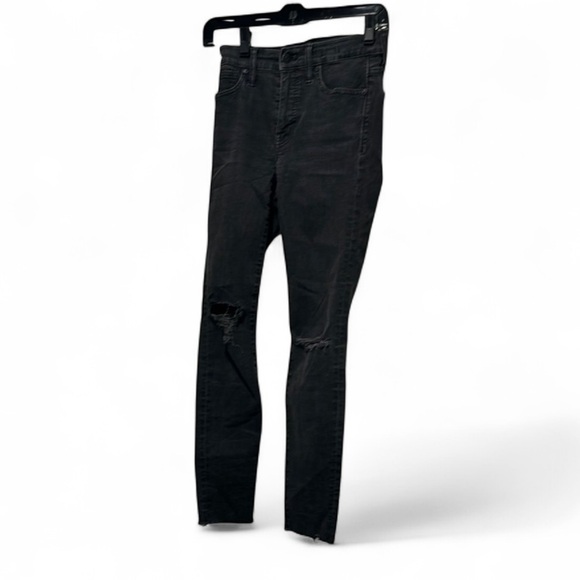 MADEWELL Women's Black Distressed Jeans - Picture 1 of 3